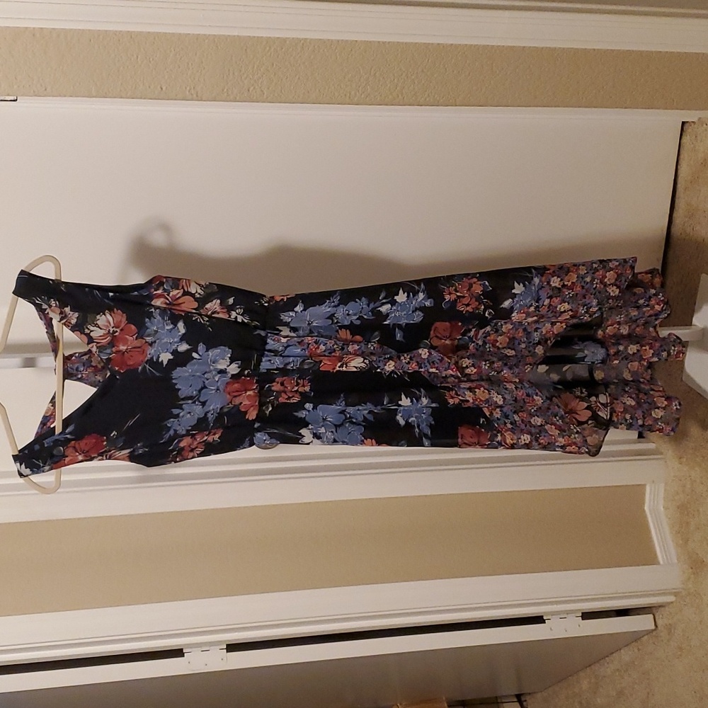 1. Ryan Michelle floral high low ruffle dress